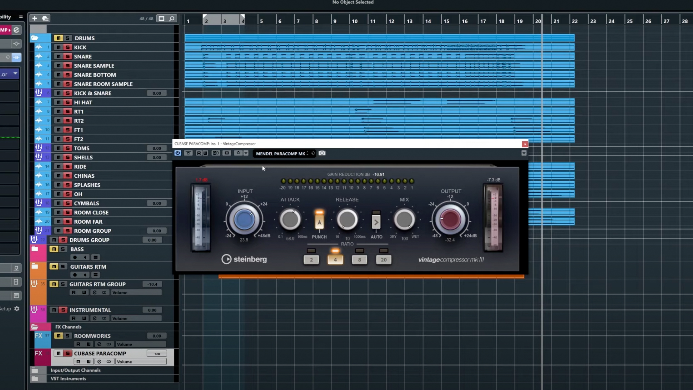 Metal Drums Routing and Balancing Steinberg